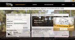 Desktop Screenshot of century21-arelate-arles.com