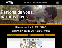 Tablet Screenshot of century21-arelate-arles.com